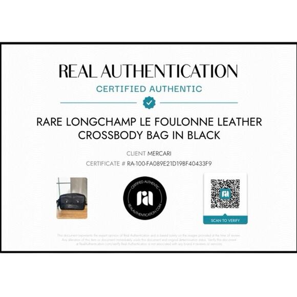 Rare‎ Longchamp Le Foulonne Leather Crossbody Bag in black - Picture 8 of 8